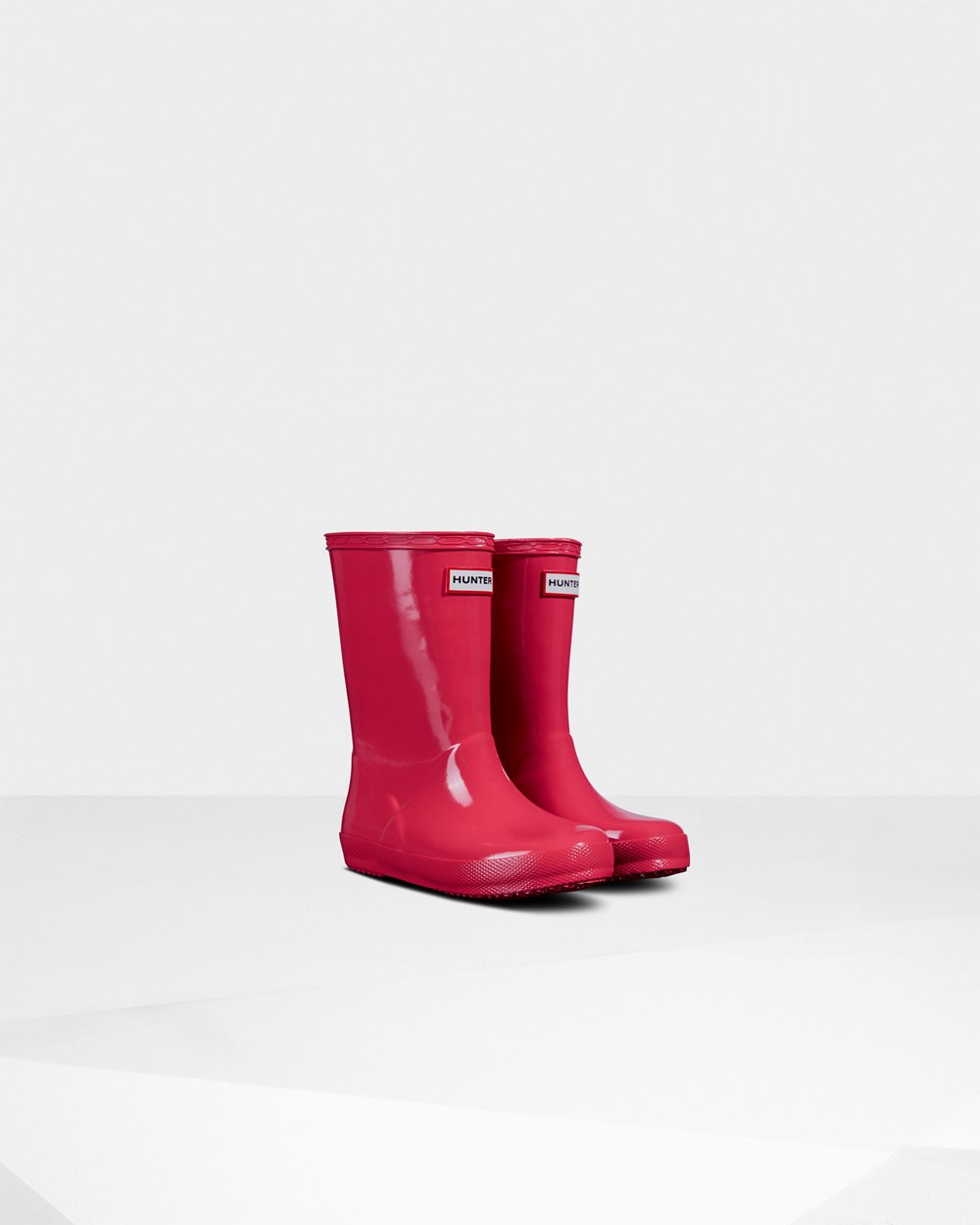 Kids Hunter Original First Classic Gloss | Rain Boots Pink | NZ-92781-EMXK